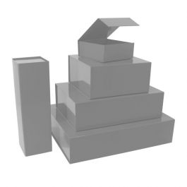 Boite Aimantée 23x23x11cm Argent (25 pcs) [FP-VPD055]