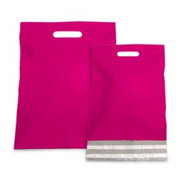 Enveloppe plastique 30 x 40 + 7 cm Fuchsia (250 pcs) [FP-VZQ030]