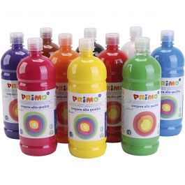 Peinture à la détrempe Mate, mate, ass. de couleurs, 10x1000 ml/ 1 Pq. [HOB-642195]