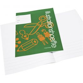 Cahier d'exercices avec un espace pour des images/photos, 5 lignes, A4, dim. 21x29,7 cm, 64 , 25 pièce/ 1 Pq. [HOB-115295]