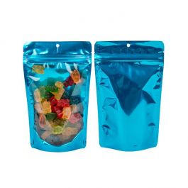 Stazakken Transparant/Blauw 13x7,9x20,6cm Met Ophanggat (100 Stuks) [ZBGB3AM]