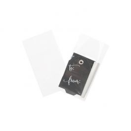 Sachet plastique transparence cristalline 6,9x9,1cm avec Rabat "Sécurisée" (100 pièces) [B2MPC]