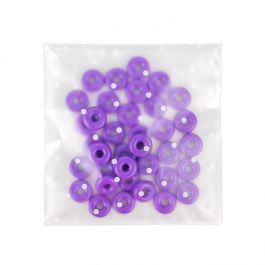 Frosted Plastiek Zakken 10,2x10,2 cm Met Stippen en Plakstrip (100 Stuks) [B44FD]