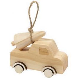 Vrachtwagen met kerstboom, H: 6 cm, L: 7 cm, B: 3,5 cm, 1 stuk [HOB-58069]