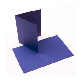 Carte "Basis" Vierge Bleue 14.0 x 10.8cm (50 pièces) [PC217]