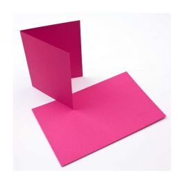 Carte "Basis" Vierge Magenta 17.8 x 12.4cm (50 pièces) [PC008]