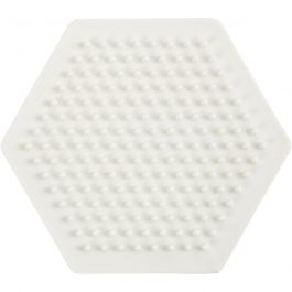 Plaques à Picots pour Perles NABBI BioBeads, hexagone, dim. 8,5x8,5 cm, medium, 1 pièce [HOB-906784]