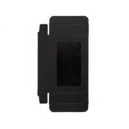 Black Gift Boxes Window Box w/ attached window 7x2.1x10.3cm (25 pieces) [WKRGB317]