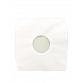 Witte Binnenhoezen voor 12 inch Langspeelplaten Papier en gevoerd (100 stuks) [BLPPSW]