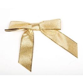Strikken voorgestrikt Metallic Goud 2,2cm (100 stuks) [BOW7MG]