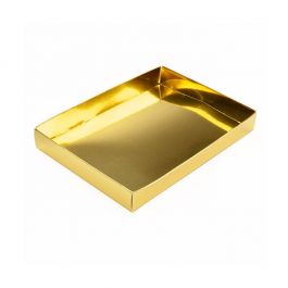 Kraft doosjes Bodem Goud 13,7x2,5x19,1cm (25 Stuks) [SG15]