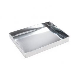 Kraft doosjes Bodem Zilver 13,7x2,5x19,1cm (25 Stuks) [SS15]