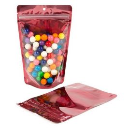 Stazakken Transparant/Rood 13x7,9x20,6cm | 113 gram (100 stuks) [ZBGB3RD]