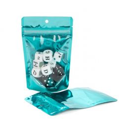 Stand up pouches metallized/transparent 10x6x15 cm (100 pieces)