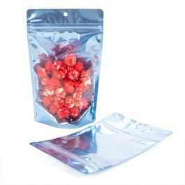 Stazakken Transparant/Blauw 13x7,9x20,6cm | 113 gram (100 stuks) [ZBGB3BL]