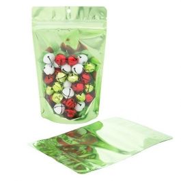 Stazakken Transparant/Groen 13x7,9x20,6cm | 57 gram (100 stuks) [ZBGB3GR]
