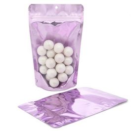 Stazakken Transparant/Lavendel 13x7,9x20,6cm | 113 gram (100 stuks) [ZBGB3LV]