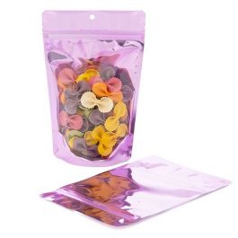 Stazakken Transparant/Roze 13x7,9x20,6cm | 113 gram (100 stuks) [ZBGB3PK]