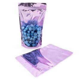 Stazakken Transparant/Lavendel 17,1x8,9x28,6cm | 340 gram (100 stuks) [ZBGB4LV]