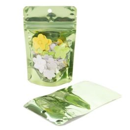 Stazakken Transparant/Groen 7,9x5,1x13cm | 28 gram (100 stuks) [ZBGB1GR]