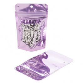 Stazakken Transparant/Lavendel 7,9x5,1x13cm | 28 gram (100 stuks) [ZBGB1LV]