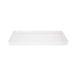 Couvercle Pliant et Transparence Cristalline 11x2,5x30,9cm Transparent (25 pièces) [BT11]