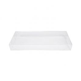 Couvercle Pliant et Transparence Cristalline 12,9x3,8x30,9cm Transparent (25 pièces) [BT12]