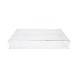 Couvercle Pliant et Transparence Cristalline 15,4x3,8x24,3cm Transparent (25 pièces) [BT13]