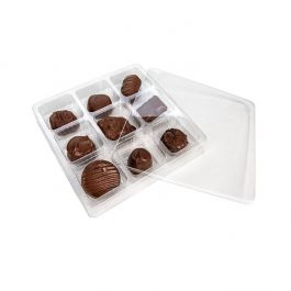 Boîtes à pêche en forme de bonbon, 9 cavités 15,1 x 2,5 x 15,1 cm (25 pièces) [CTBS33]