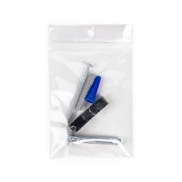 Gripzakken met Rond Ophanggat 7,6x10,2 cm PE 100 micron (100 stuks) [CEZ4R34]