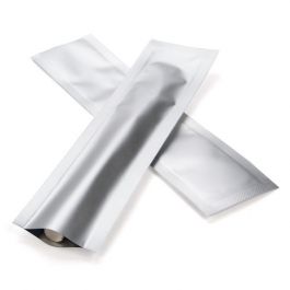 Plastiek Zakken Zilver 3,8x15,2cm Sealbaar permanente Sluiting (100 stuks) [CRB6S]