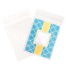 Plastic Zakken 17,3x12,7cm Transparant en Hersluitbaar (100 stuks) [B56]