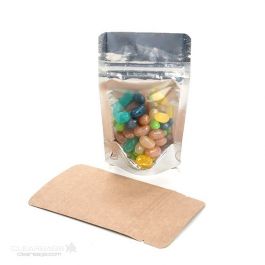 Stazakken Transparant/Kraft 17x9x28,5cm | 340 gram (100 stuks) [ZBGK4]