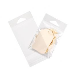 Headerbags 7x8,9cm Hersluitbaar en Kristalhelder (100 stuks) [HB23]