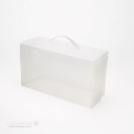 Boite à chaussure glacée avec poignée pour homme 19.5 x 13 x 34cm (3 Pièces) [SB2]