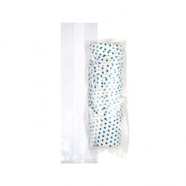 Plastiek Zakken 6,7x4,8x26cm met zijvouw (100 stuks) [GB23]