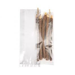 Plastiek Zakken 7,6x3,2x21cm met zijvouw (100 stuks) [GB24]