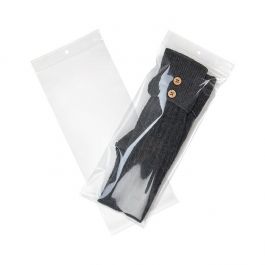 Gripzakken met Ophanggat 12,5x30,5cm Kristalhelder PP 100 Micron (100 stuks) [Z4R512]