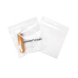 Gripzakken met Ophanggat 12,5x12,5cm Kristalhelder PP 100 Micron (100 stuks) [Z4R55]