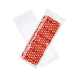 Gripzakken met Ophanggat 15x38cm Kristalhelder PP 50 Micron (100 stuks) [ZR615]