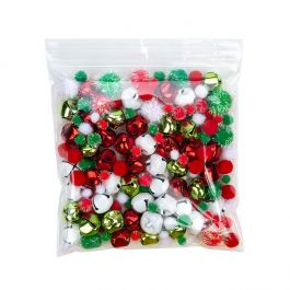 Sachet zip à transparence cristalline avec trou de suspension 17,8x17,8cm (100 pièces) [ZR77]