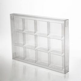 Kristalheldere Doos voor Handgemaakt Snoep Set voor 12 stuks 10,3x2x13,8 (25 Stuks) [CNDY270]