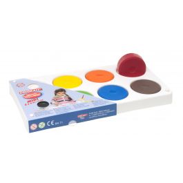 Blocs de peinture à la détrempe, assortiment de 8 couleurs 44x16 mm (1 pièce) [COL-PB44TR8]