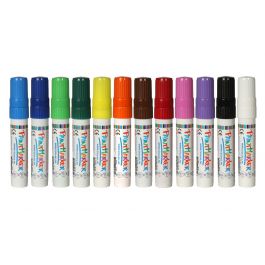 Lot de 12 marqueurs à peinture/craie, assortiment de 12 marqueurs de 25 ml (1 pièce) [COL-PM2590]