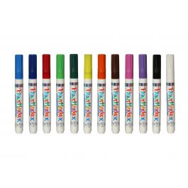 Lot de 12 marqueurs de peinture assortis (12x6 ml en sachet) [COL-PM690]