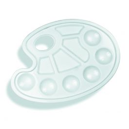Palette de peinture Van Rhijn avec 10 réservoirs, incassable - 225x165mm en sachet (1 pc.) [COL-VERFPAL]