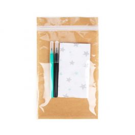 Eco-Friendly Grip Seal Bags Kraft 15.2x23.5 cm (100 pieces) [HZBBE7KC]