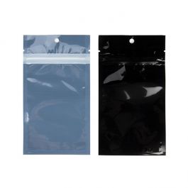 Eco-Friendly Grip Seal Bags Black 7.6x11.4cm (100 pieces) [HZBBE3B]