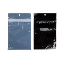 Eco-Friendly Grip Seal Bags Black 9.2x12.7cm (100 pieces) [HZBBE4B]