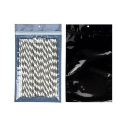 Eco-Friendly Grip Seal Bags Black 15.2x23.5cm (100 pieces) [HZBBE7B]